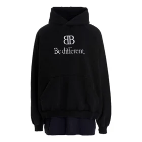 Hoodie com T-shirt remendada BB Be Different «Preto» 720406TNVV11070
