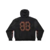 Hoodie Crypto, corte médio «Black Faded» 742603TOVN71055