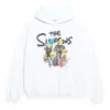 Hoodie de algodão Balenciaga x THE SIMPSONS, corte largo “Branco” 675003TLVG89016