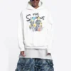 Hoodie de algodão Balenciaga x THE SIMPSONS, corte largo “Branco” 675003TLVG89016