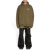 Hoodie de corte largo para Political Campaign «Khaki» 620973TKVI92463