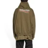 Hoodie de corte largo para Political Campaign «Khaki» 620973TKVI92463