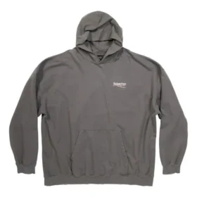 Hoodie de corte largo Political Campaign «Cinza» 620973TNVG6