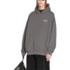 Hoodie de corte largo Political Campaign «Cinza» 620973TNVG6