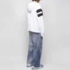 Hoodie desportivo com fecho em zíper «Branco, Preto, Vermelho» 675330TLVA39028