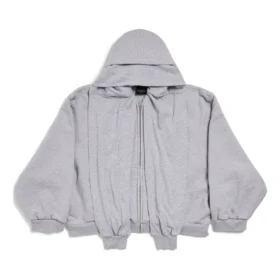 Hoodie Incognito Boxy com fecho, corte largo «Cinza» 799463TQVX11300