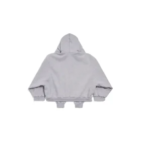 Hoodie Incognito Boxy com fecho, corte largo «Cinza» 799463TQVX11300