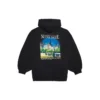 Hoodie largo com estampado clássico Preto 641529TJVH91000