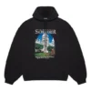 Hoodie largo «Landscape» da Balenciaga para homem, preto 641679TJVH91000
