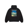 Hoodie largo «Landscape» da Balenciaga para homem, preto 641679TJVH91000