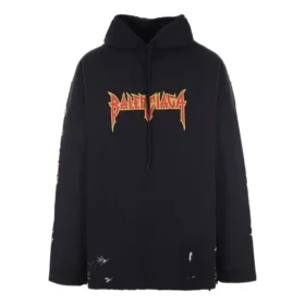 Hoodie Metallica de corte largo «Black Orange» 698083TMV891055