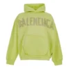 Hoodie Oversized com Bolso Rasgado Tape Type «Amarelo Fluo» 744441TOVB17204
