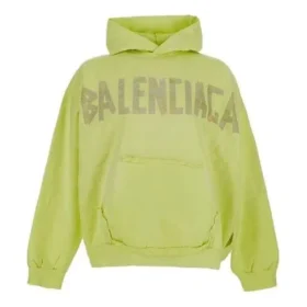 Hoodie Oversized com Bolso Rasgado Tape Type «Amarelo Fluo» 744441TOVB17204