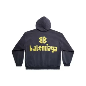 Hoodie Oversized com Bolso Rasgado Tape Type «Azul-marinho» 744441TOVB14140