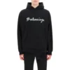 Hoodie Oversized com Capuz e Logótipo em Script «Black White» 674986TMVB51070