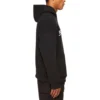Hoodie Oversized com Capuz e Logótipo em Script «Black White» 674986TMVB51070