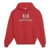 Hoodie Oversized de Algodão com Logótipo BB «Vermelho» 547765TCV316400