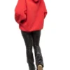 Hoodie Oversized de Algodão com Logótipo BB «Vermelho» 547765TCV316400