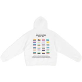 Hoodie Pride, corte largo «Branco» 651799TMVO30904