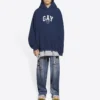 Hoodie Pride de corte largo «Navy» 651799TLV548561