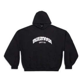 Hoodie redondo Back Flip Oversized «Preto Branco» 761458TPVG11070