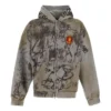 Hoodie Scribbled de corte médio «Cinza» 744457TOVA81300
