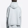 Hoodie Slime de corte largo «Cinza-verde» 674986TLVF21203
