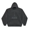 Hoodie «The Capital Of Fashion» – Corte Largo «Black Faded» 803265TRVN41048