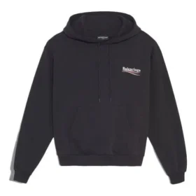 Hoodie with political campaign capuz, black, 570792TBV141000