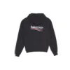 Hoodie with political campaign capuz, black, 570792TBV141000