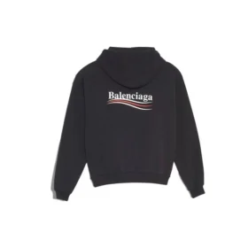 Hoodie with political campaign capuz, black, 570792TBV141000