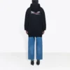 Hoodie with political campaign capuz, black, 570792TBV141000