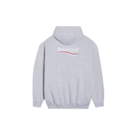Hoodie with political campaign capuz, medium cut «Gray» 600583TKVI91379