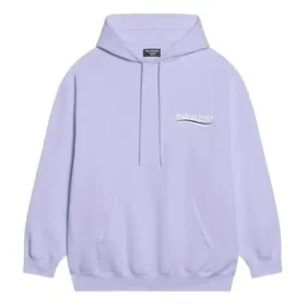 Hoodie with political campaign capuz, medium cut, «Purple» 600583TKVI93072