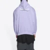 Hoodie with political campaign capuz, medium cut, «Purple» 600583TKVI93072