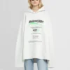 Hoodies Boxy para Limpeza a Seco «Branco» 661711TKVF99085
