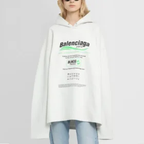 Hoodies Boxy para Limpeza a Seco «Branco» 661711TKVF99085