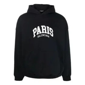 Hoodies Cities Paris de corte largo «Preto Branco» 674986TLVL81070