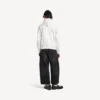 Hoodies com capuz e fecho de correr para homem, em branco