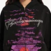 Hoodies com capuz e fecho «Dream» para mulher, em preto