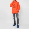 Hoodies com capuz «Hi My Name Is» «Laranja fluorescente/Preto» 651799TKVK57513