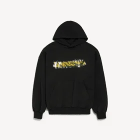 Hoodies para homem, corte médio, com estampado «Messy Spray», em preto