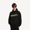 Hoodies para homem, corte médio, com estampado «Messy Spray», em preto