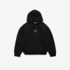 Hoodies para homens, corte médio, na cor preta