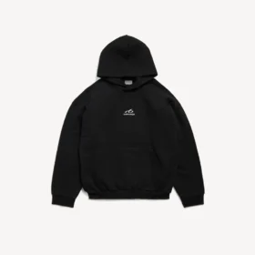 Hoodies para homens, corte médio, na cor preta