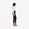 Hoodies «Techwear» femininos em forma de casulo, na cor branca