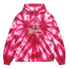 Hoodies Tie-Dye para o Dia dos Namorados, corte largo «Vermelho» 675003TLVI86802