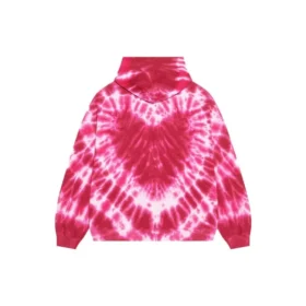 Hoodies Tie-Dye para o Dia dos Namorados, corte largo «Vermelho» 675003TLVI86802