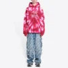 Hoodies Tie-Dye para o Dia dos Namorados, corte largo «Vermelho» 675003TLVI86802