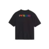 «I Love Techno» Bordado Preto 556089TDV201000